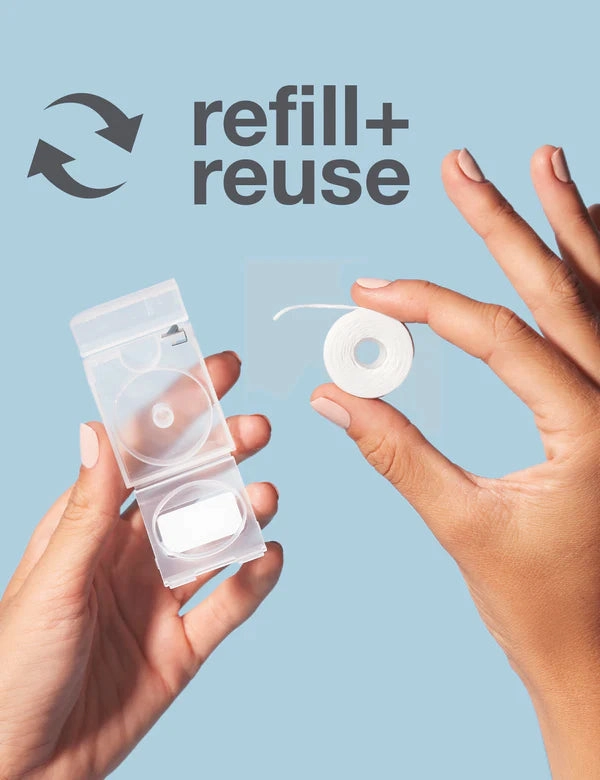 Davids Expanding Dental Floss - Refillable Dispenser   Refill / Mint / 60m