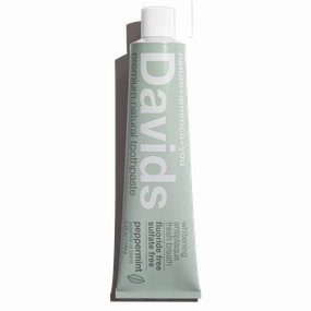 Davids Premium Natural Toothpaste - Peppermint 5.25 oz/149g (case of 6)