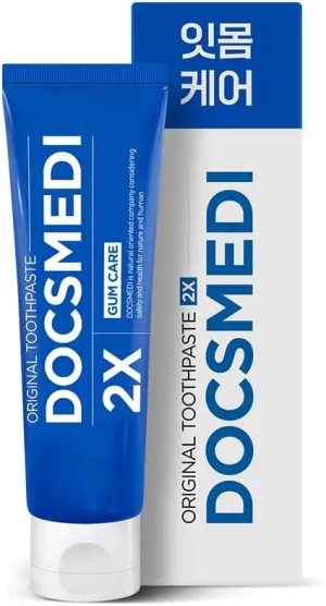 DOCSMEDI Doctrust 2X Gum Care Toothpaste with 1000 ppm Fluoride, Sensitivity Relief, 3.5 Ounces