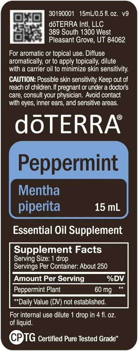 doTERRA Peppermint Essential Oil - 15ml
