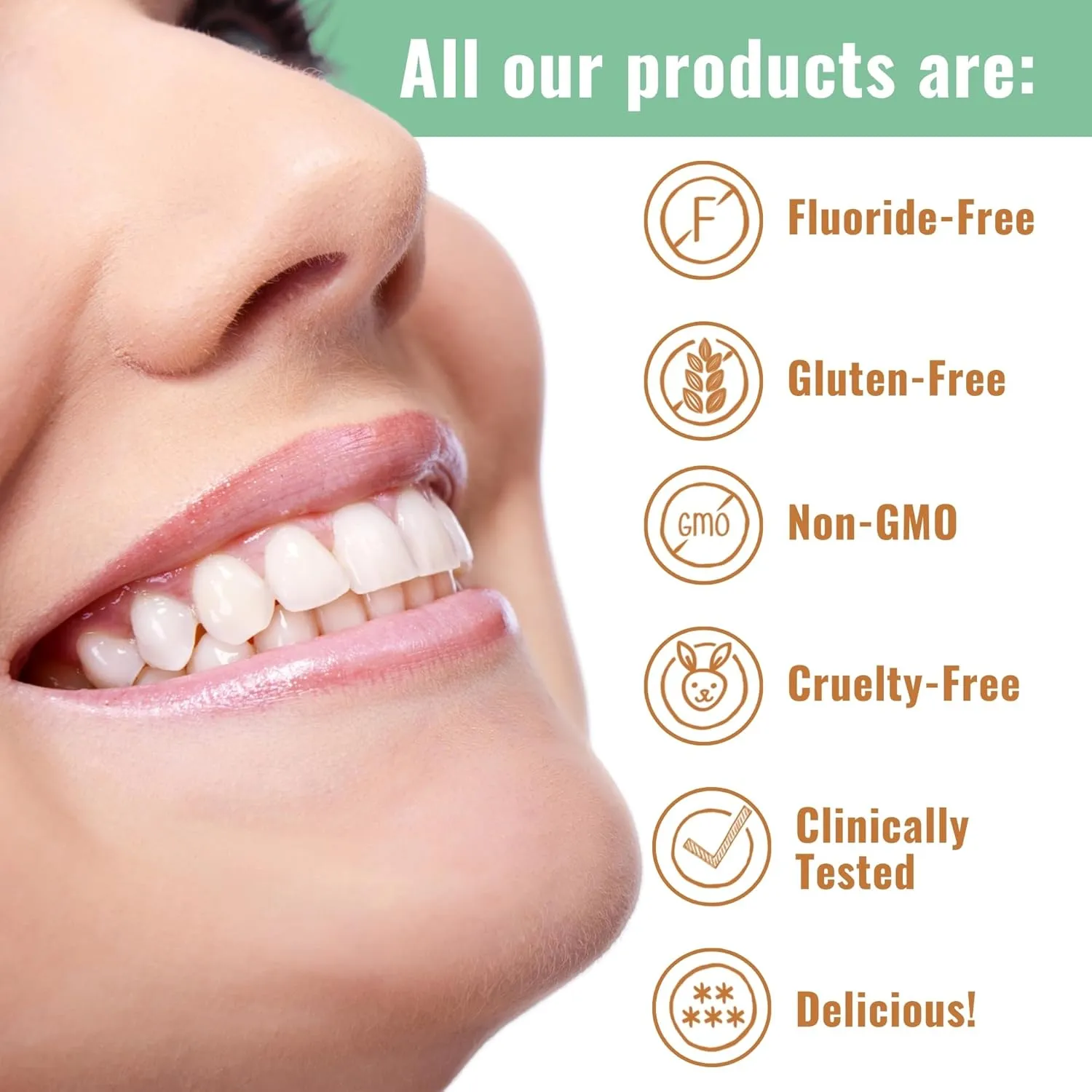 Dr. Ginger's Coconut Oil Fluoride Free Toothpaste for Sensitive Teeth and Gums - Mint Flavor, 4oz 2pcs - All-Natural Whitening Toothpaste with Xylitol, Freshens Breath and Reduces Plaque