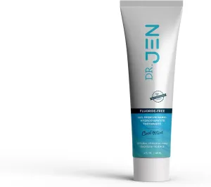 Dr. Jen's 10% Nano Hydroxyapatite Toothpaste - Fluoride Free, Xylitol Toothpaste (4oz, Cool Mint)