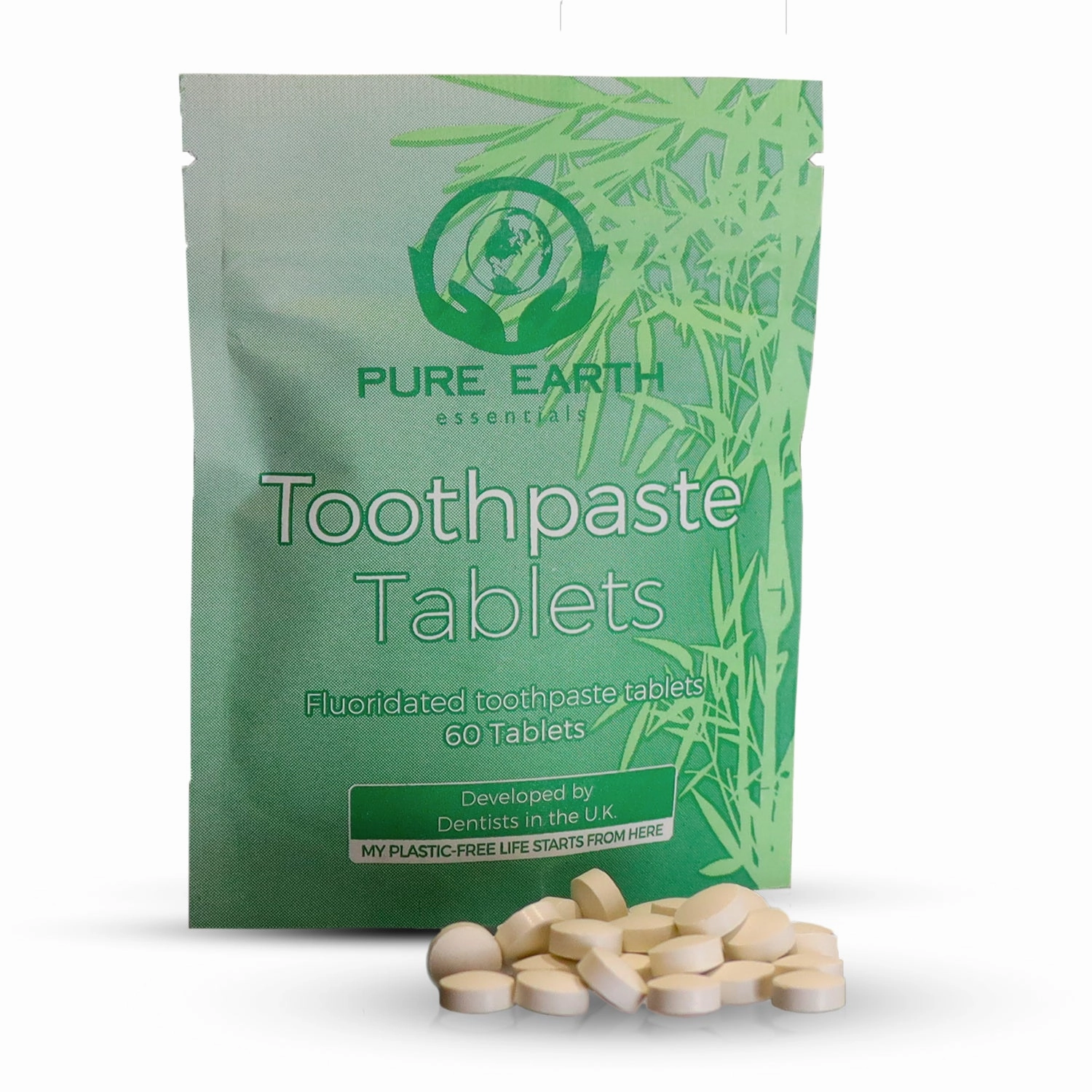 Eco friendly mint flavoured toothpaste tablets - 60 per pack- Starts at £3.84 per item