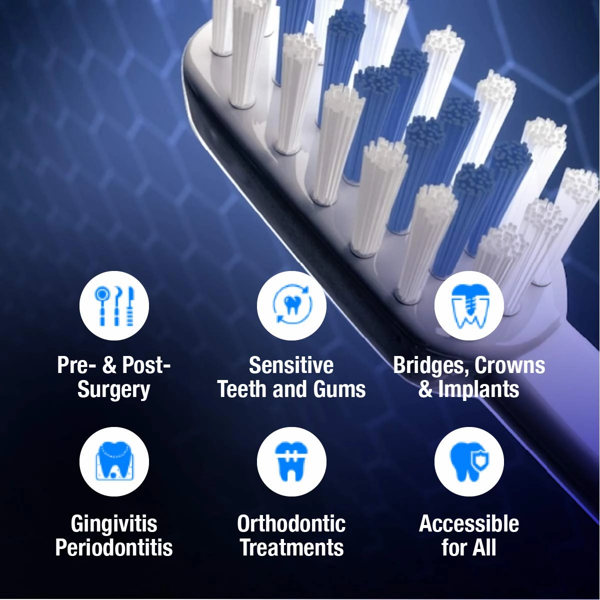 Electric Ultrasonic Toothbrush Set with Gentle 100% Ultrasound Cleaning Technology. Ideal for Sensitive Teeth & Gums, Plaque Removal and More! Includes Nano-Bubble Toothpaste. Rechargeable.