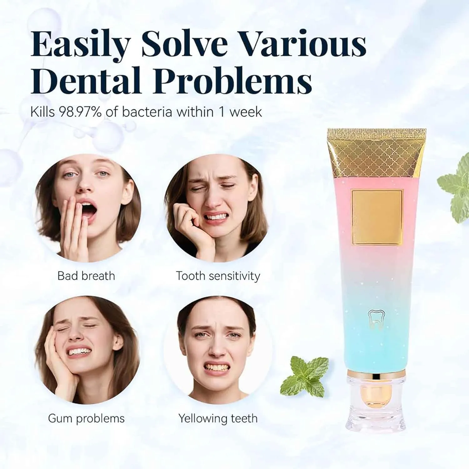 Elovelle Toothpaste, Elovelle Niacinamide Whitening Toothpaste, Unismart Toothpastes Whitening, Fresh Breath, Repair and Protect Teeth (2)