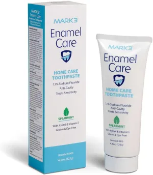 Enamel Care Sensitivity Relief 1.1% Sodium Fluoride Home Care Dental Anticavity Toothpaste 5% Potassium Nitrate Mint Flavored 4.3oz Tube