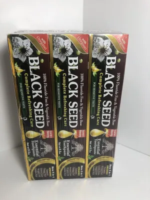 Essential Palace Organic Black Seed Toothpaste 100% Fluoride Free & Vegetable Base (6 pack) 6.5oz