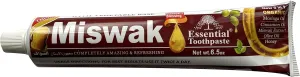 Essential Palace (Pack of 6) Organic Miswak Herbal Whitening Toothpaste - Refreshing- with Moringa Oil, Cinnamon Oil, Miswak Extract, Olive Oil & Honey- 100% Fluoride Free & Vegetable Base - 6.5 Oz