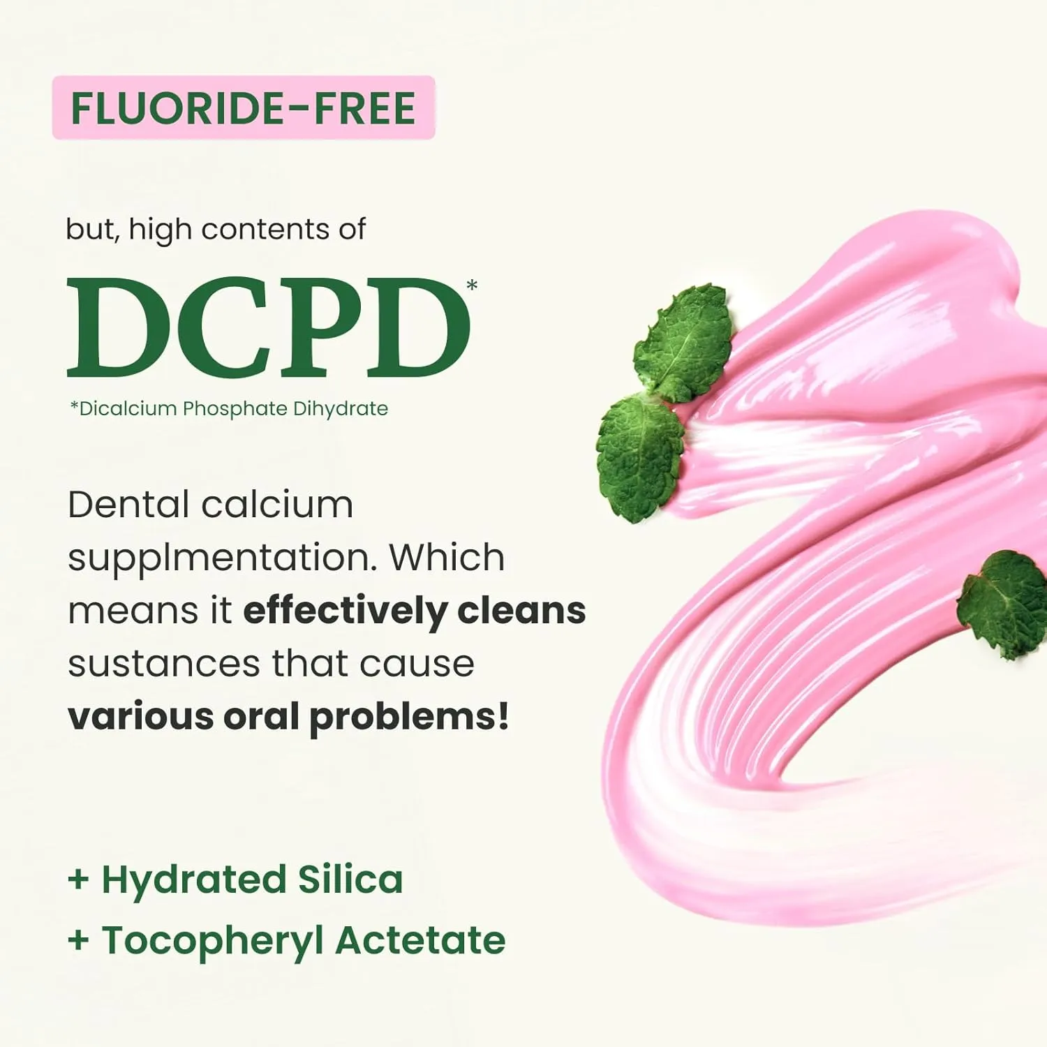 EUTHYMOL Original Toothpaste (3.7fl oz*5, Pack of 5) - Fluoride-Free Toothpaste for Sensitive Teeth & Gum. Bad Breath, Cavity Prevention, 12-Hour Long Lasting Freshness with Wintergreen