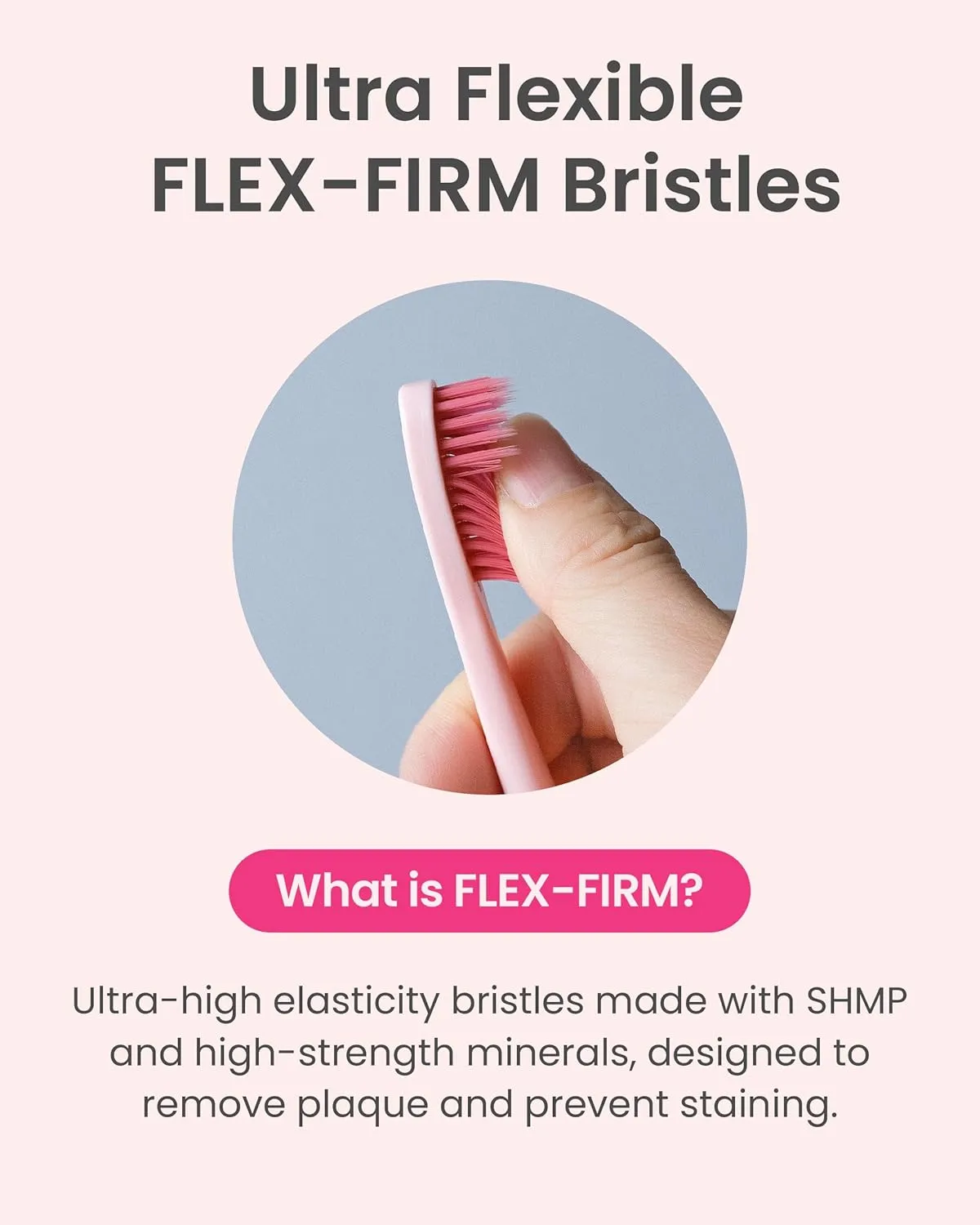 Euthymol Whitening Toothbrush (Pink, 6 Count) - Premium Soft Dual-Tension Bristles. Advanced Plaque Removal, Stain Reduction.