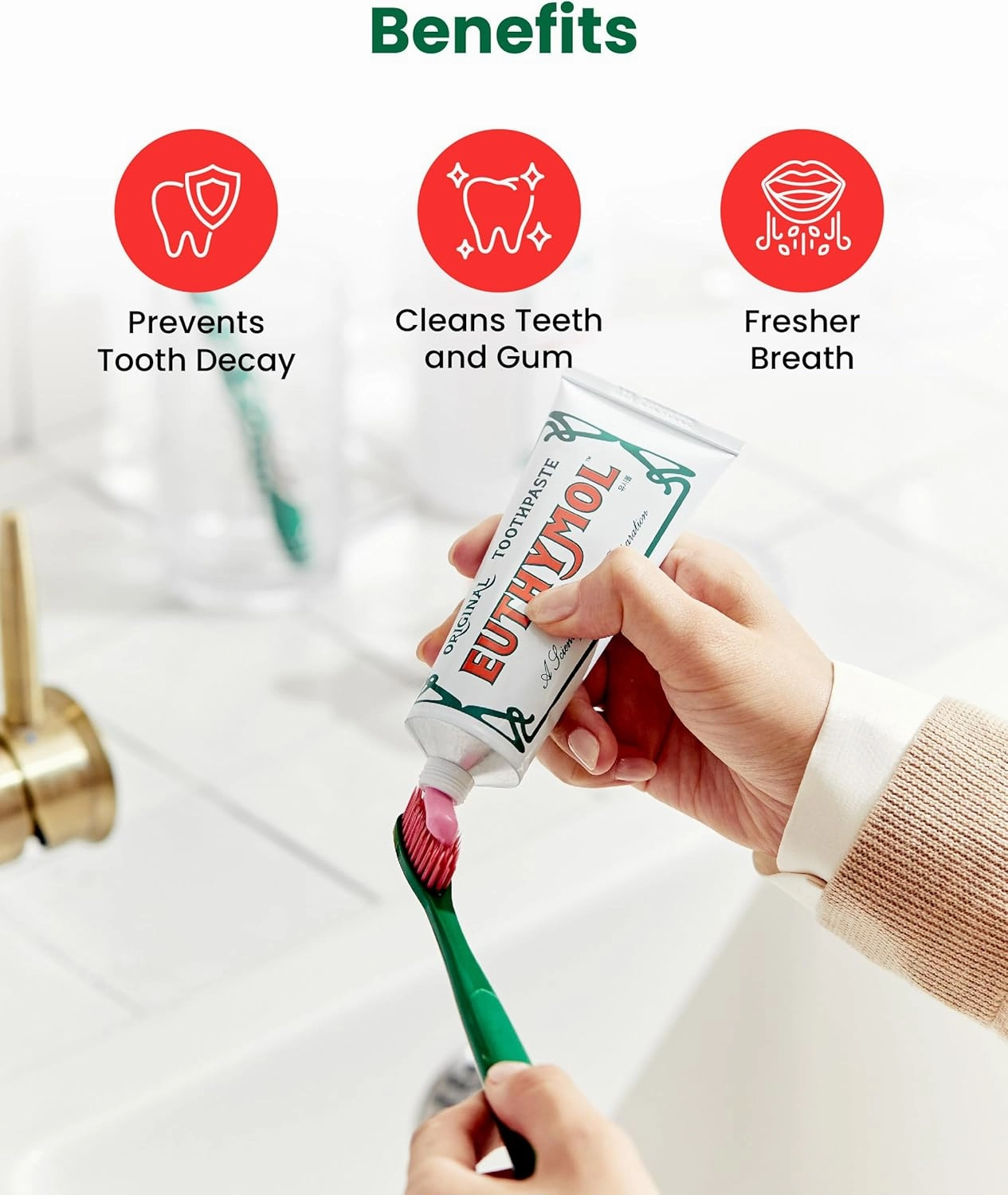 Euthymol Original Toothbrush (Regular, 6 Count) - Standard-Sized, Curved Soft Bristles for Sensitive Teeth, Gums. Effective, Gentle Cleaning for Entire Family.