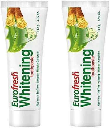 FARMASI Eurofresh Miswak Natural Toothpaste Whitening for Good Smile, Natural Soap Traditional Healty Toothpaste, It Refreshes The Breath and Provides Solution to Tea and Coffee Stains 3.95 oz. 2 pack
