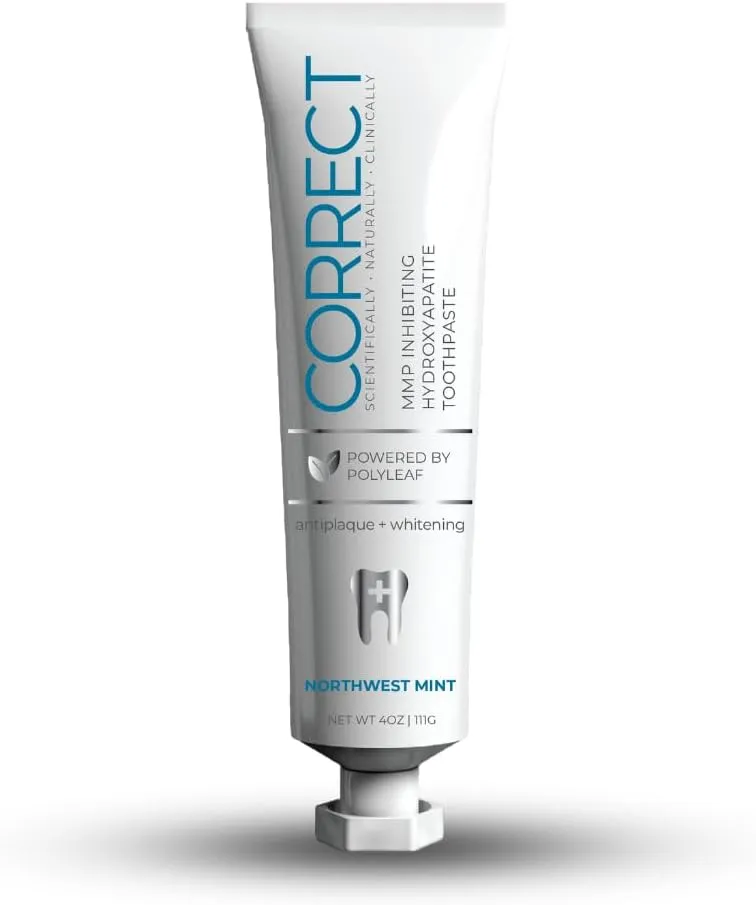 Fluoride-Free Hydroxyapatite Toothpaste – Whitening, Sensitive Teeth, MMP Inhibiting, Antiplaque, Remineralizing, Created by Doctors   Dentists for Gum Health, SLS-Free, Made in USA, 4oz