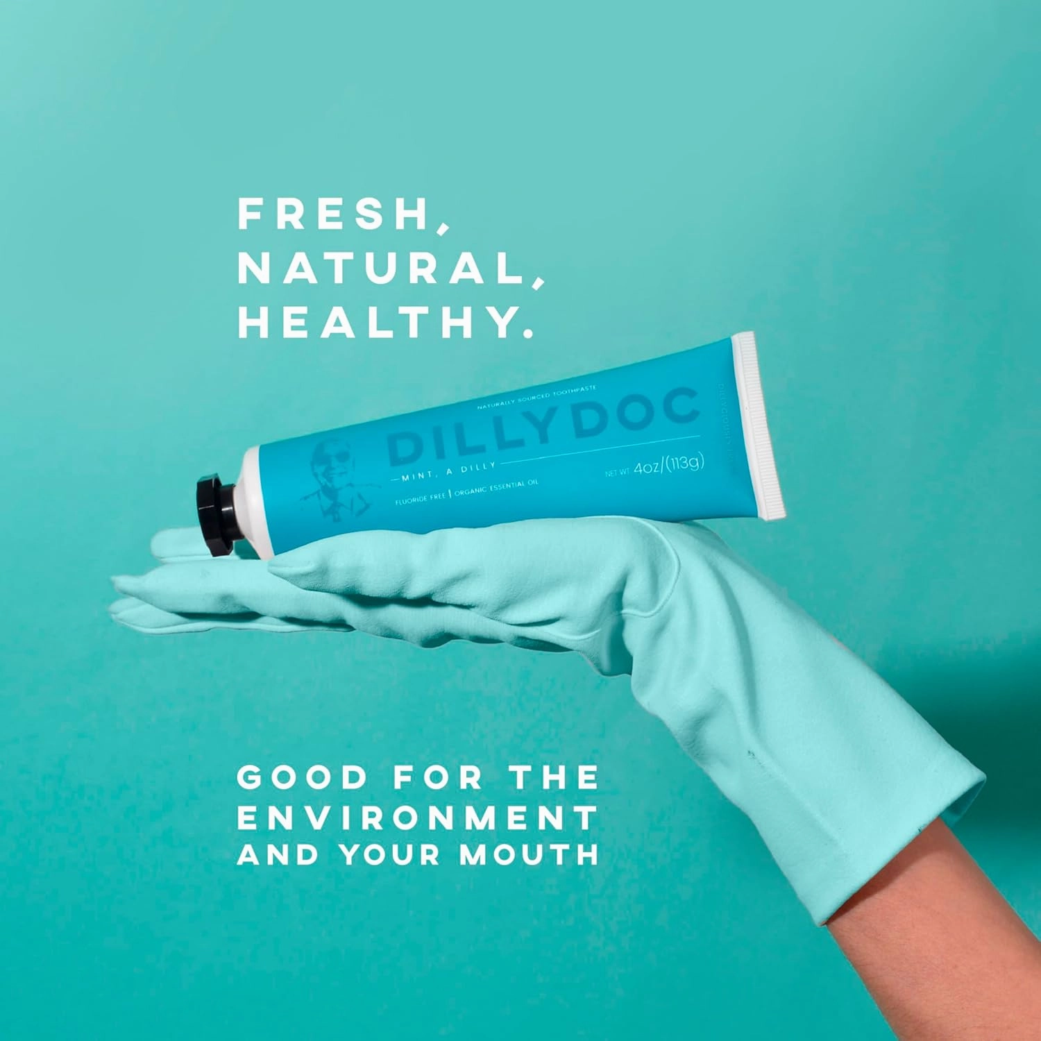 Fluoride-Free Mint Toothpaste for Fresh Breath, Gentle on Teeth, Natural Ingredients, Eco-Friendly Bioplastic Tube, Sustainable Oral Care for Adults and Kids (3 Pack, Mix)