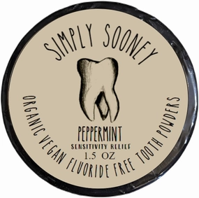Fluoride Free Remineralizing Toothpaste Powder I Vegan I Gluten Free I Arginine Bicarbonate I Organic Peppermint Essential Oil 1.5 oz (Peppermint Sensitivity)