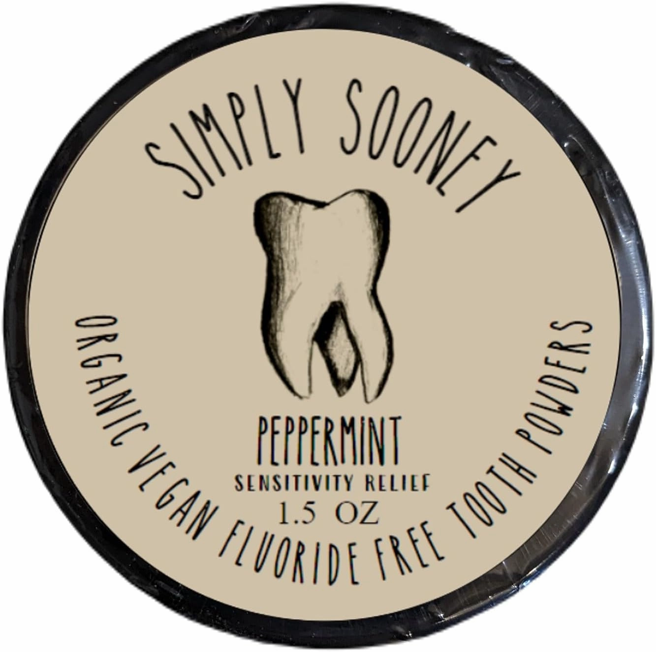Fluoride Free Remineralizing Toothpaste Powder I Vegan I Gluten Free I Arginine Bicarbonate I Organic Peppermint Essential Oil 1.5 oz (Peppermint Sensitivity)