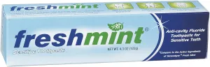 Fresh Mint Sensitive Fluoride Anti-Cavity Toothpaste for Sensitive Teeth 4.3 Ounces (122g)
