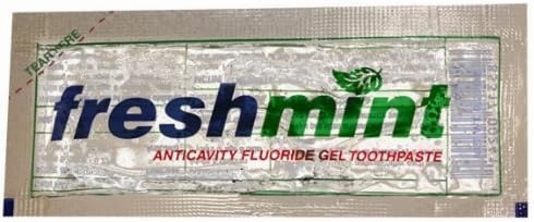 Freshmint Single Use Clear Gel Toothpaste Packets, 144 Pack