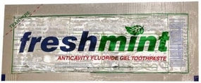Freshmint Single Use Clear Gel Toothpaste Packets, 144 Pack