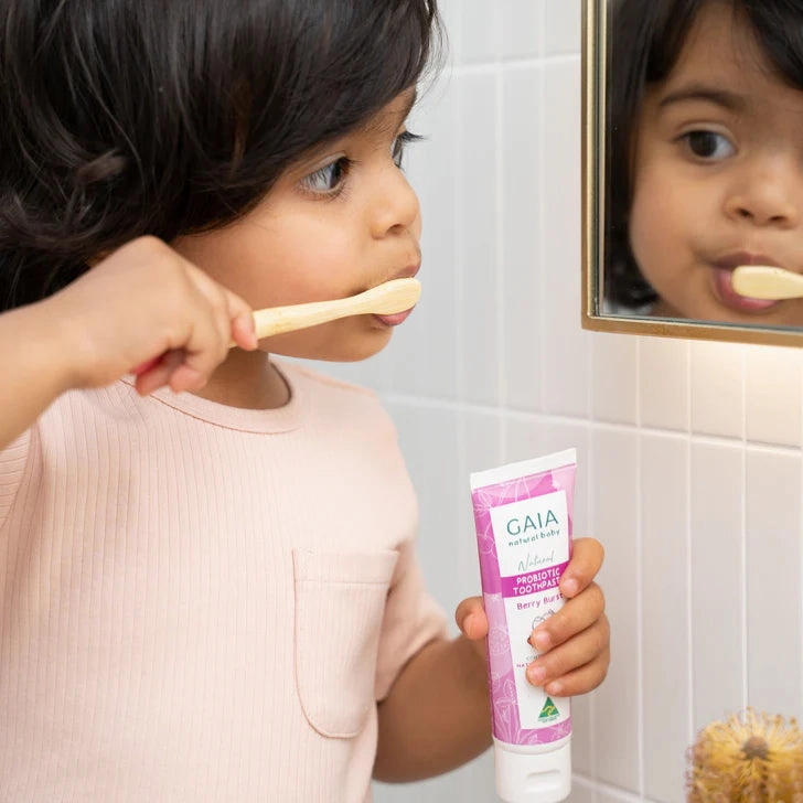 Gaia Natural Baby Probiotic Toothpaste - Berry Burst Flavour, 50g
