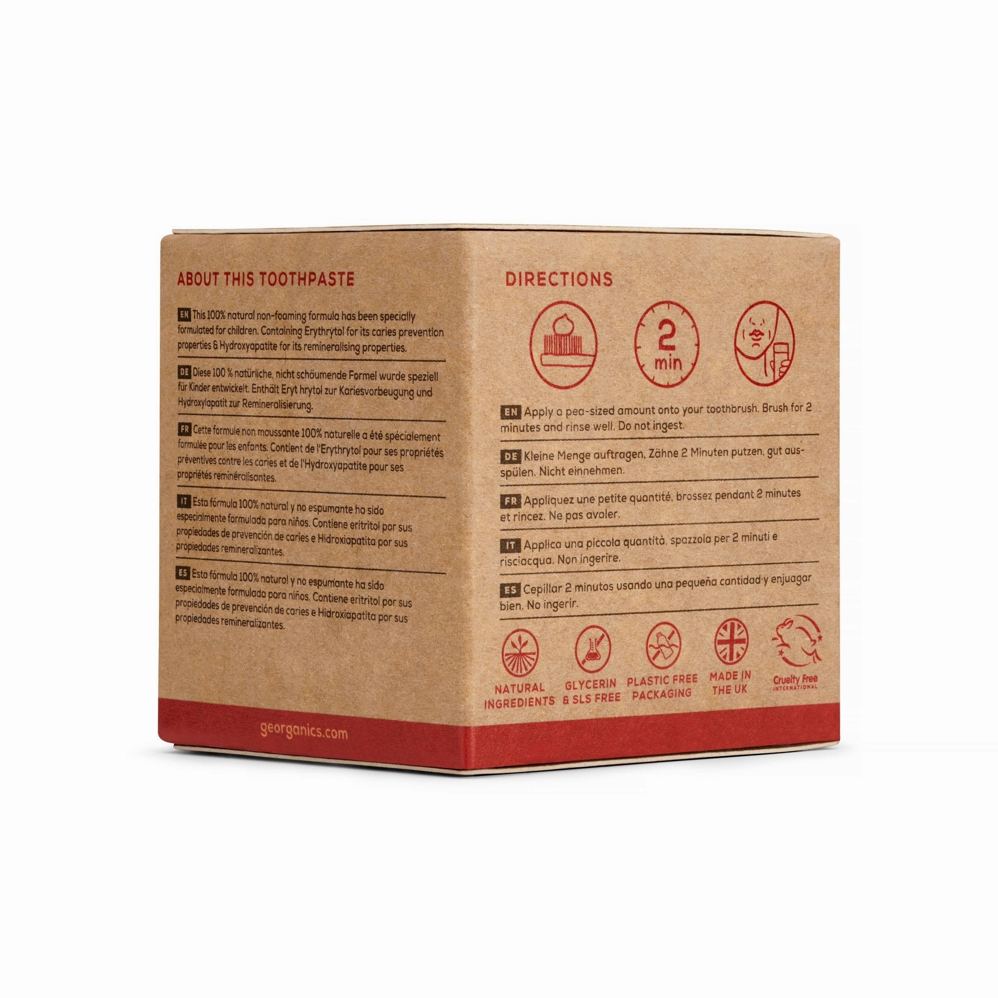 Geokids Mineral Toothpaste | Strawberry
