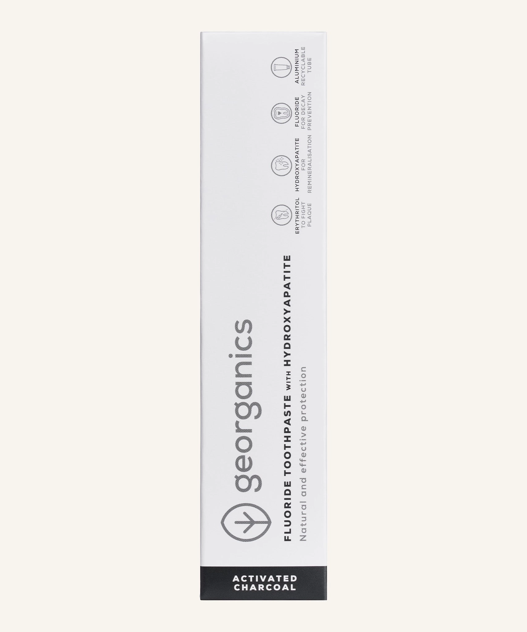 Georganics Hydroxyapatite Toothpaste  - Activated Charcoal