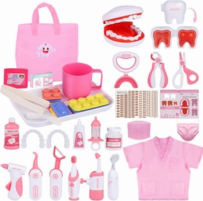 Gifts2U Dentist Kit for Kids, 42Pcs Doctor Kit for Toddlers, Educational Dentist Toys for Kids, Kids Dentist Playset, Dentist Toys for Kids,Gift for Girls Boys