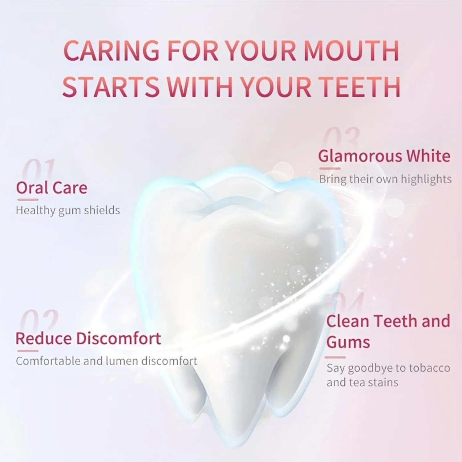 Glamvorateeth Triple Whitening Niacinamide Toothpaste, Natural Long-Lasting Fresh Whitening Gel Toothpaste for Adults, Repair and Protect Teeth Fresh Breath (1)