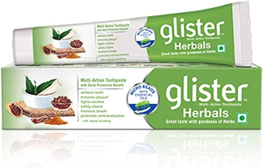 Glister Multi-Action Herbal Toothpaste (190 g) - Pack of 3
