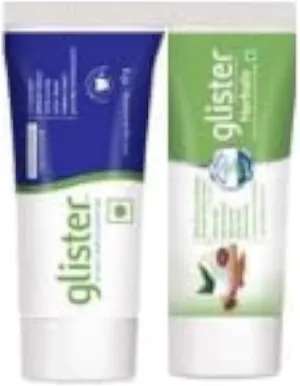 Glister Multi Action Toothpaste & Herbal Toothpaste 40gm each combo