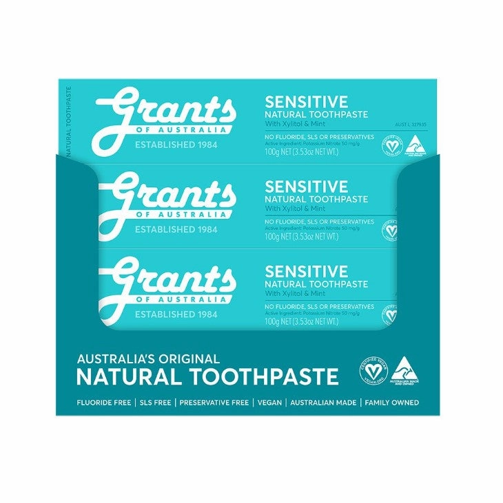 Grants Sensitive Toothpaste 100g - 12 Pack