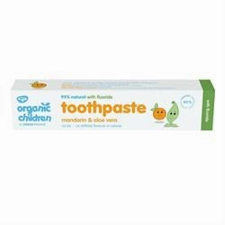 Green People | Organic Children Mandarin & Aloe Vera Toothpaste with Fluoride | 50ml