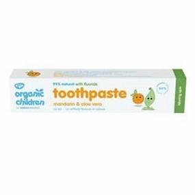 Green People | Organic Children Mandarin & Aloe Vera Toothpaste with Fluoride | 50ml