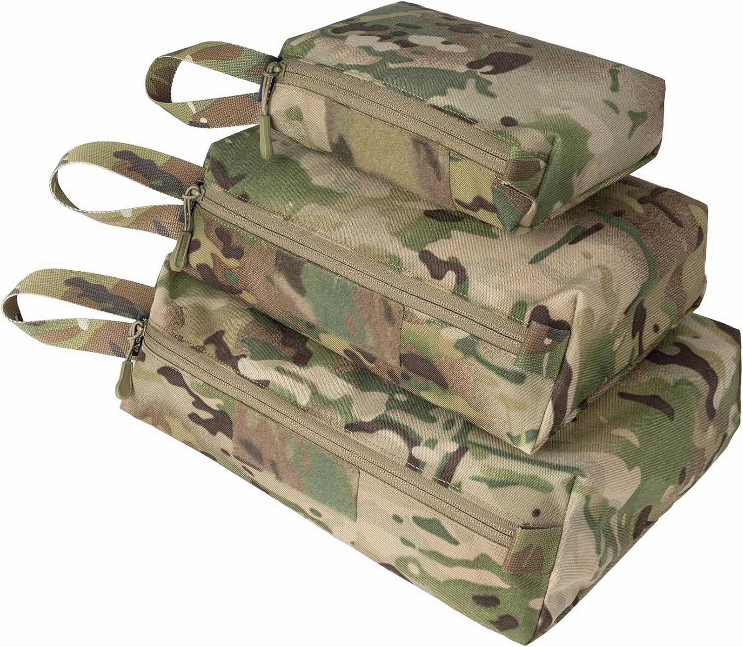 Handheld Portable Storage Bag, Zipper Travel Bag, Multifunctional Tool Bag, Storage Sundries Bag for Outdoor Camping Cycling Hiking Traveling 3 Pack