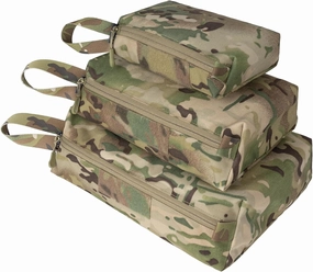 Handheld Portable Storage Bag, Zipper Travel Bag, Multifunctional Tool Bag, Storage Sundries Bag for Outdoor Camping Cycling Hiking Traveling 3 Pack