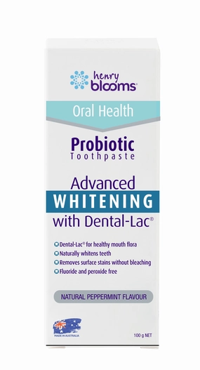 Henry Blooms Probiotic Toothpaste Whitening 100g