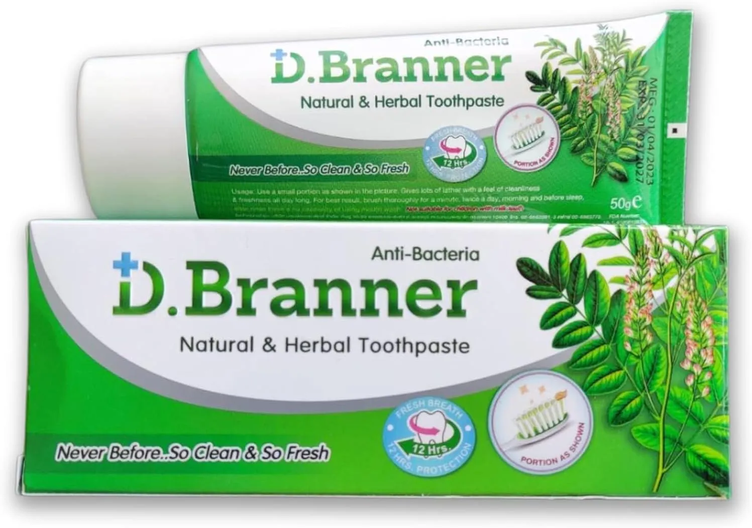 Herbal Natural Toothpaste Fluoride Free - Ingredients Neem Leaves with Clove, Mint, Camphor, and Herb Formula for Gum Health, Refreshing Bad Breath, Vegan Toothpaste for Adults (1)