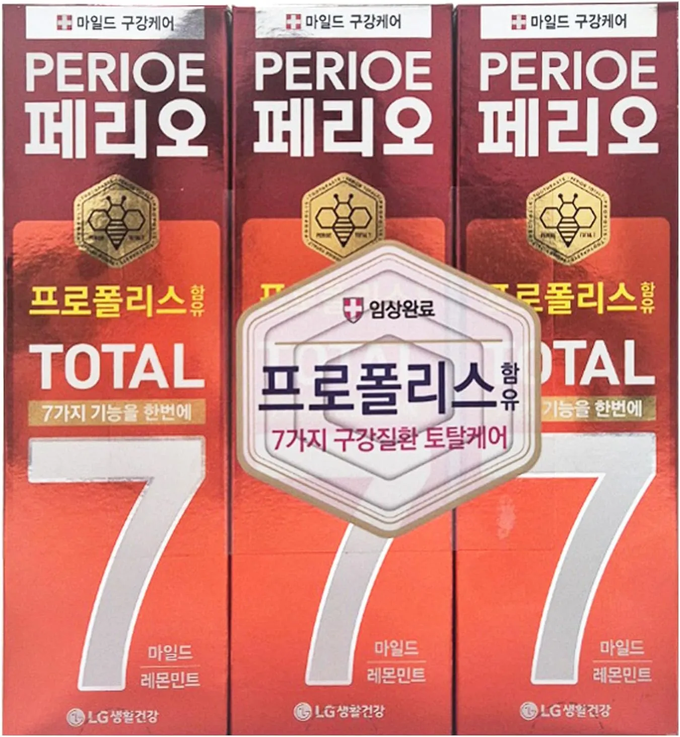 Herbal Toothpaste with Mild Lemon Mint Flavor and Propolis_4.23 oz x 3ea (120gx3)