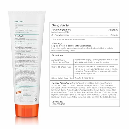 Himalaya Botanique Anticavity Fluoride Toothpaste, Fluoride with Multi-Benefit Support, Fights Cavities, Strengthens Enamel, Promotes Remineralization, Mint Flavor, 4 oz.