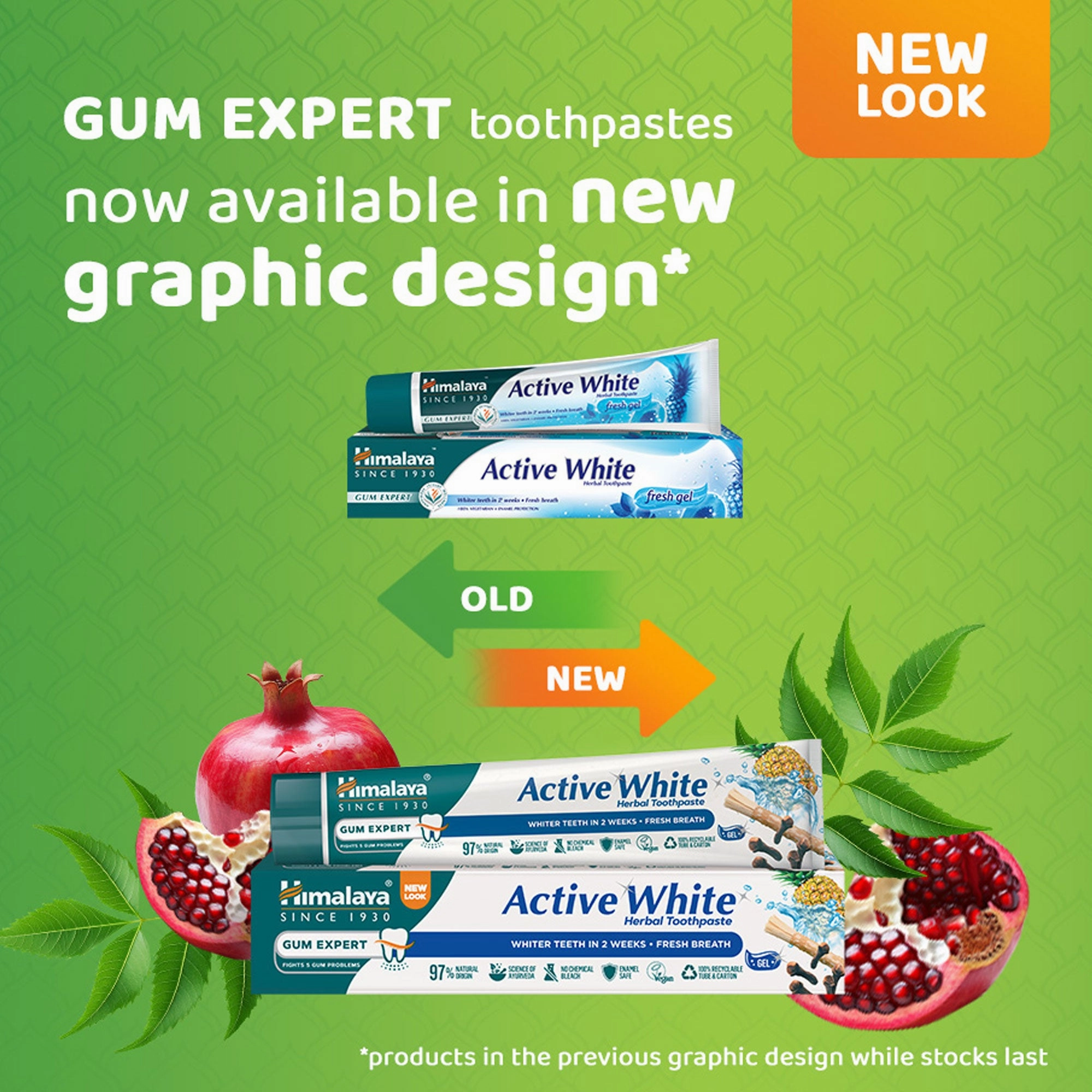 Himalaya Gum Expert Herbal Toothpaste - Active White Fresh Gel - 75 ml