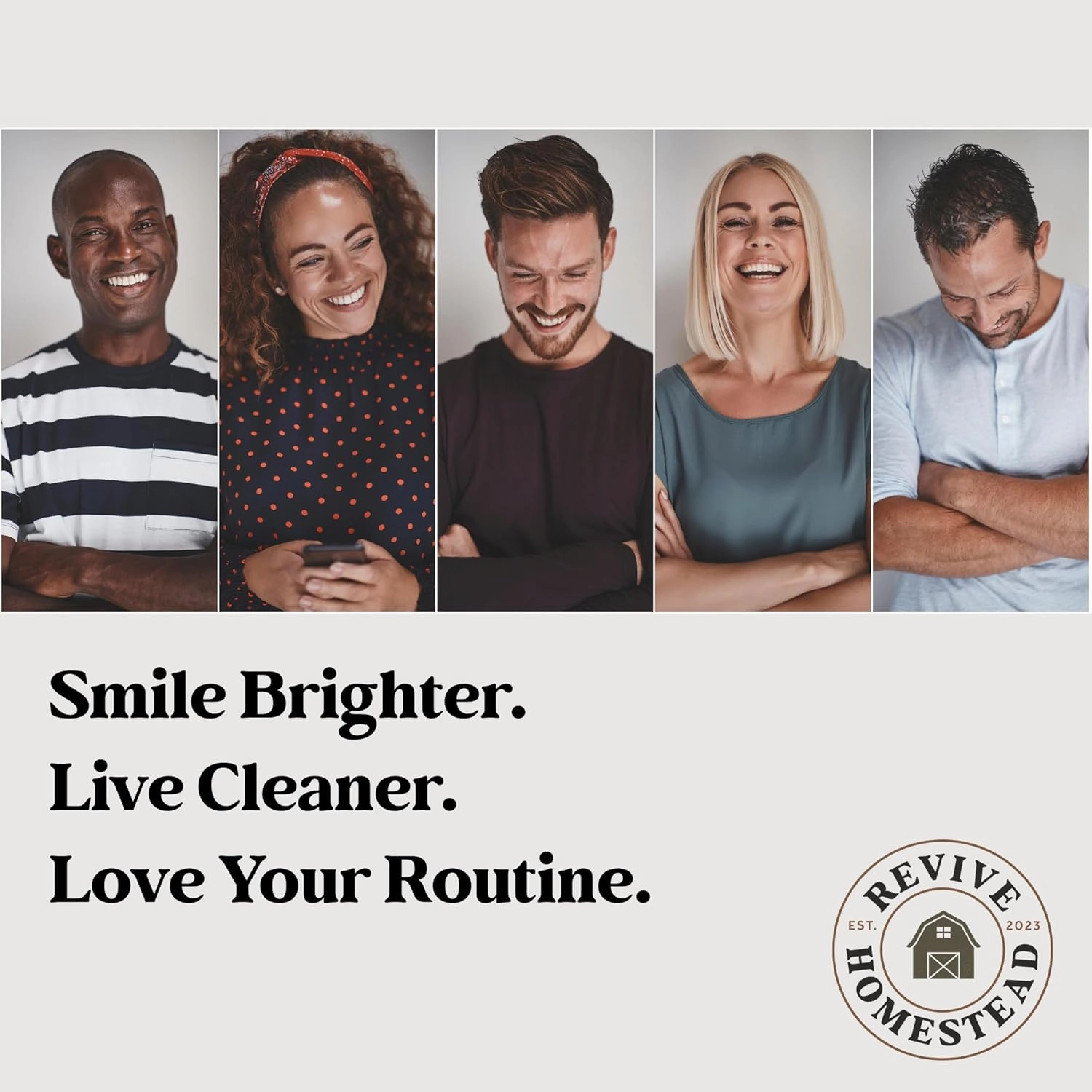 Hydroxyapatite Tooth Powder by Revive Homestead | Remineralizing Toothpaste Powder | Fluoride-Free | Whitening | Natural | 2 oz Amber Glass Jar (with Erythritol) (Peppermint)