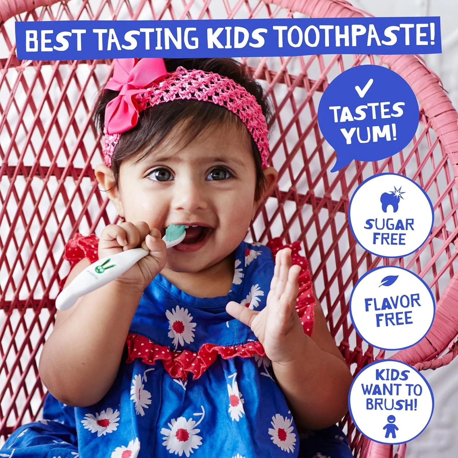 Jack N' Jill Natural Toothpaste for Kids - Fluoride Free Toothpaste, Safe to Swallow, 40% Xylitol, BPA Free - 1.76 oz (Variety Pack of 3)