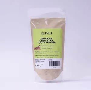 Jamaican Chew Stick Tooth Powder, 100% Natural Toothpaste, Organic Herbal ToothPowder, Non Fluoride, Toxin Free