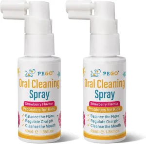 Kids Oral Spray, Toddler Toothpaste Helper for Cavity Prevention and Fresh Breath, Children Anticavity with Fluoride Free for Newborn to Preschoolers, Kid's Mouth Spray (2)
