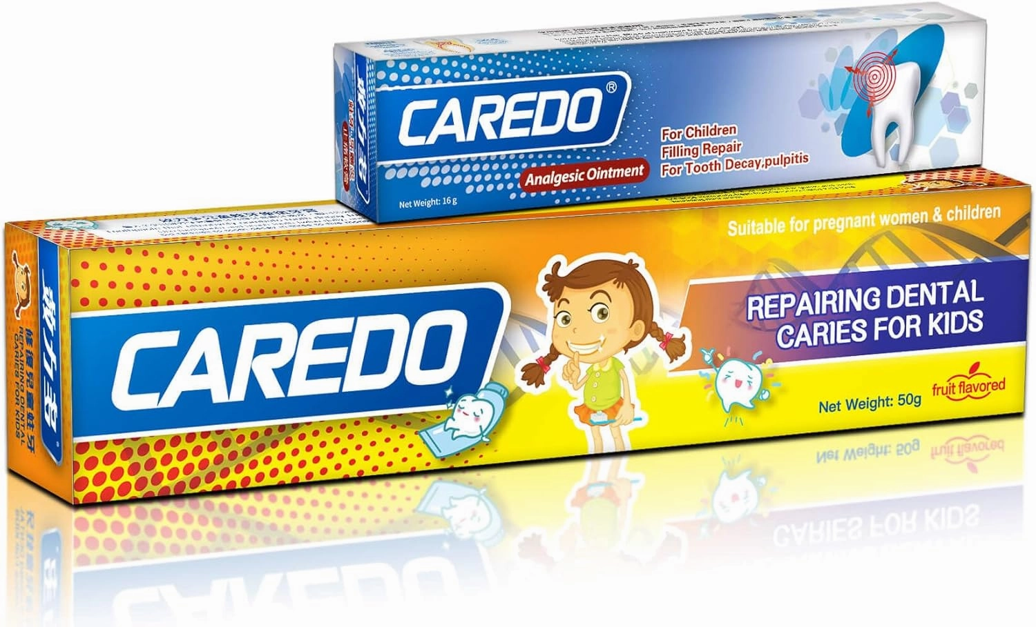 Kids & Teens Cavity Repair Toothpaste Set with Hydroxyapatite & Ointment for Tooth Decay & Pulpitis, Fluoride Free