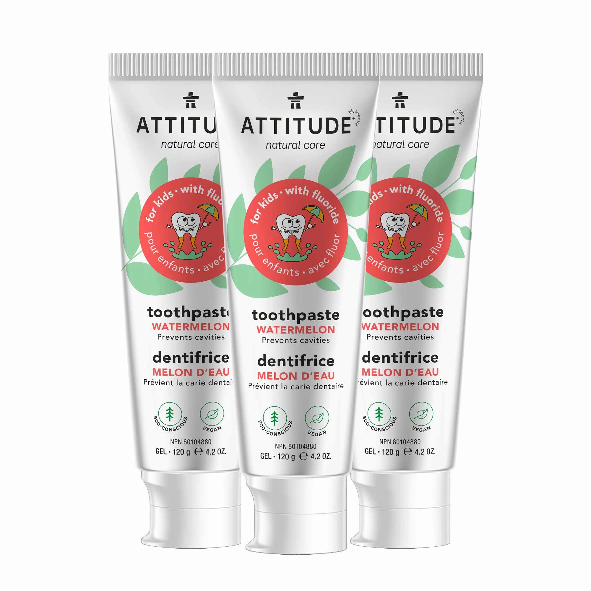 Kids Toothpaste with fluoride trio