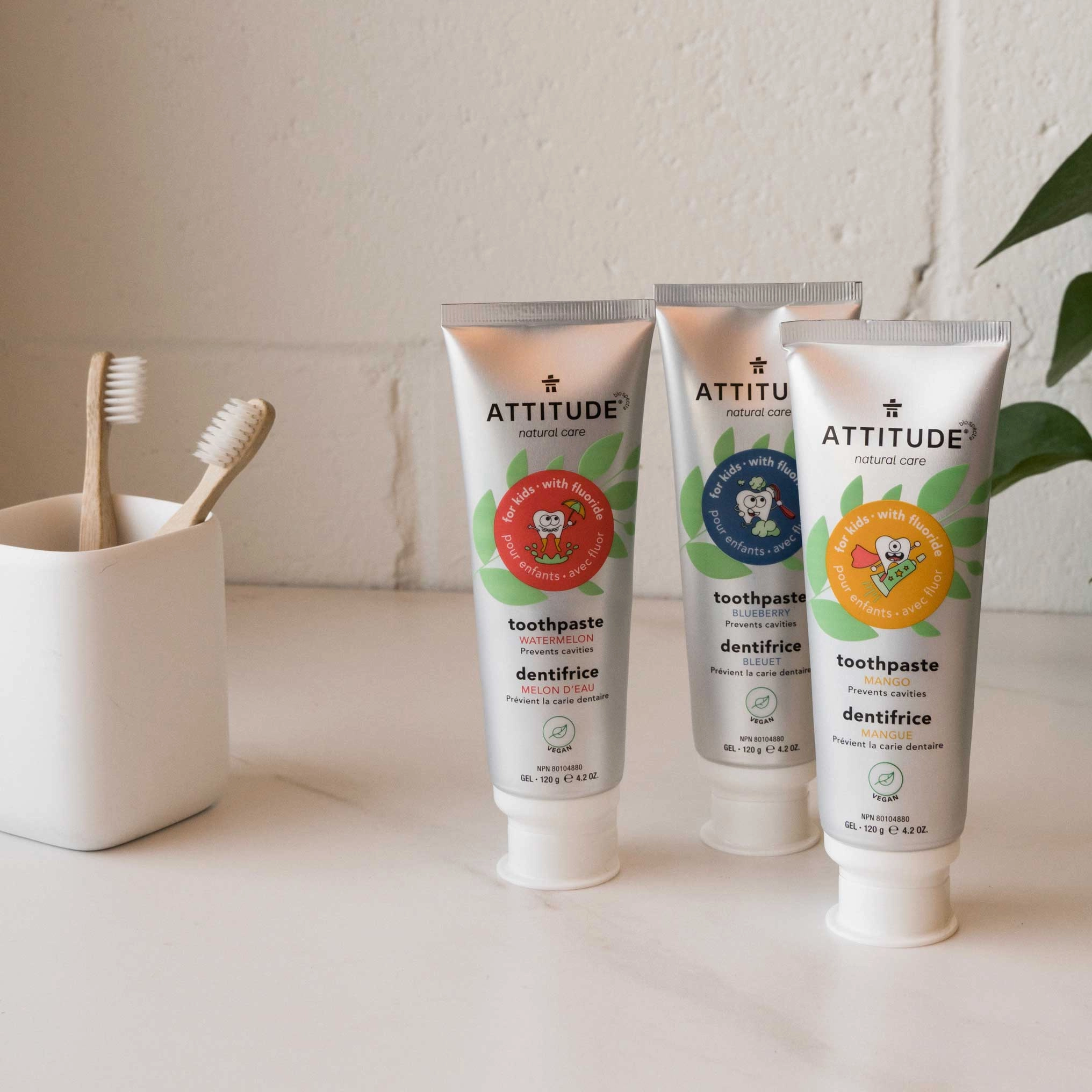 Kids Toothpastes with Fluoride Trio