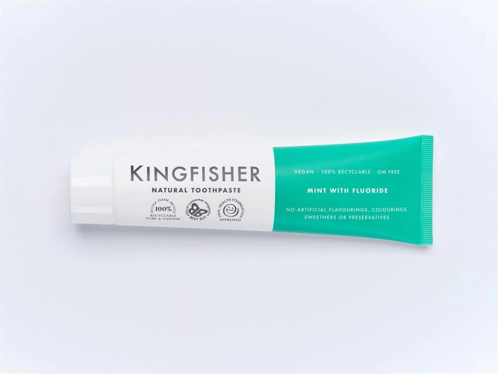 Kingfisher | Mint Toothpaste - contains fluoride | 100ml