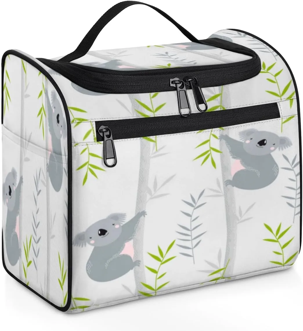 Koalas Paint Hanging Toiletry Bag for Men Women Travel Cosmetic Makeup Organizer Bag Water Resistant Large Portable Wash Case for Accessories, Toiletries, Cosmetics