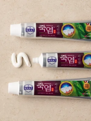 Korean Bamboo Salt Toothpaste – Fluoride-Free, Natural Herbal Formula, 3-Pack, 120g x 3 Tubes
